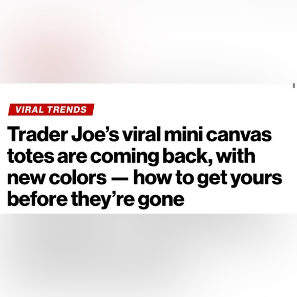 Trader Joe’s Limited Edition Pastel Mint Green Canvas Tote Bag - 2 available - Picture 5 of 5